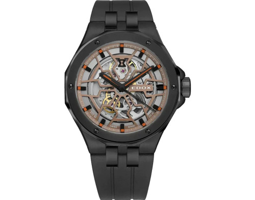 EDOX Delfin Mecano Skeleton 85303-37NCA-BEIO Montre Mécanique Homme