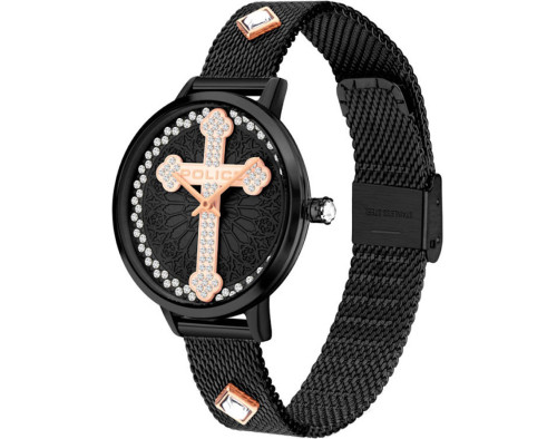 Police Socotra PL.16031MSB/02MMA Quarzwerk Damen-Armbanduhr