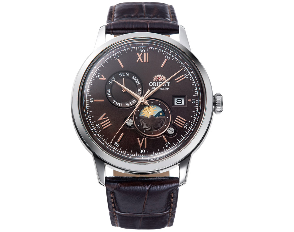 Orient Bambino Sun & Moon RA-AK0804Y Montre Mécanique Homme