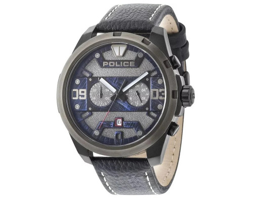 Police Dash PL.15365JSBU/61 Herrenuhr Dualtimer