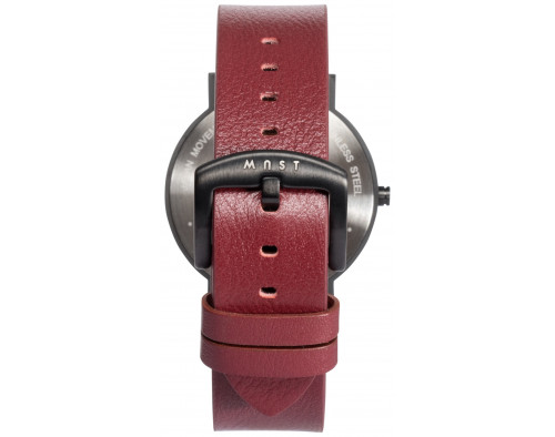 MAST Milano CFO Dark BS12-BK502M.WH.16I Quarzwerk Herren-Armbanduhr Einzeigeruhr