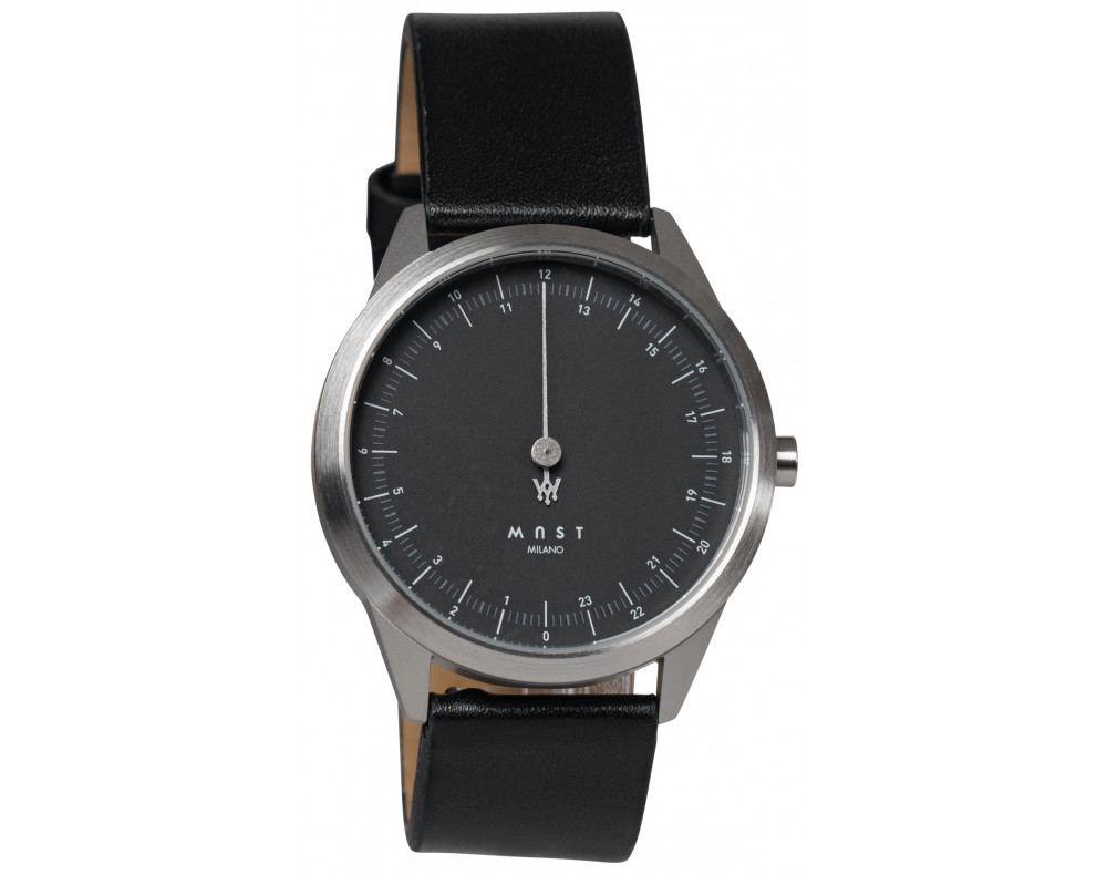 MAST Milano CEO Classic Black A24-SL403M.BK.01I Mens 24 hour Single-hand Quartz Watch