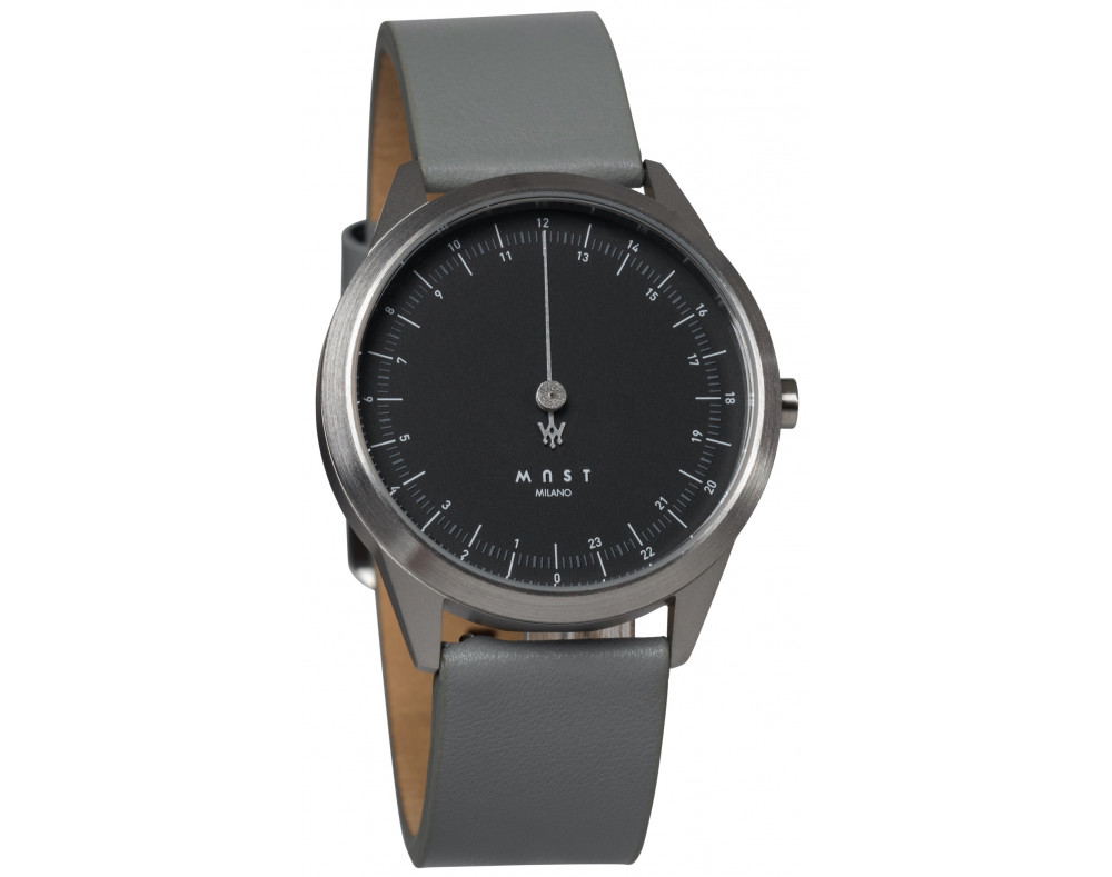 MAST Milano CEO Classic Black A24-SL403M.BK.11I Mens 24 hour Single-hand Quartz Watch