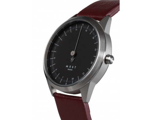 MAST Milano CEO Classic Black A24-SL403M.BK.16I Mens 24 hour Single-hand Quartz Watch