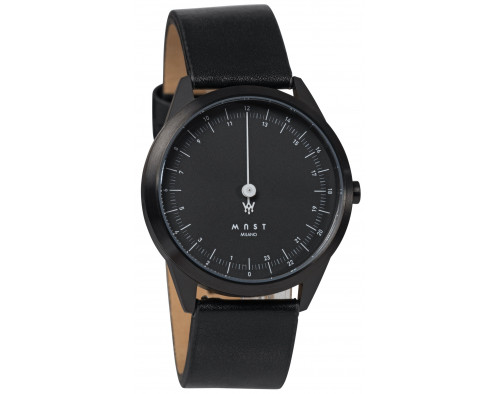 MAST Milano CEO Dark Black A24-BK405M.BK.01I Mens 24 hour Single-hand Quartz Watch