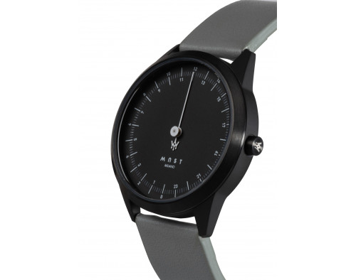 MAST Milano CEO Dark Black A24-BK405M.BK.11I Mens 24 hour Single-hand Quartz Watch