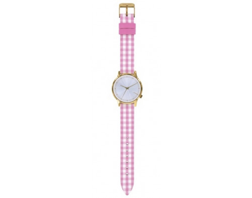 Komono Estelle Vichy Pink Orologio Donna Al quarzo