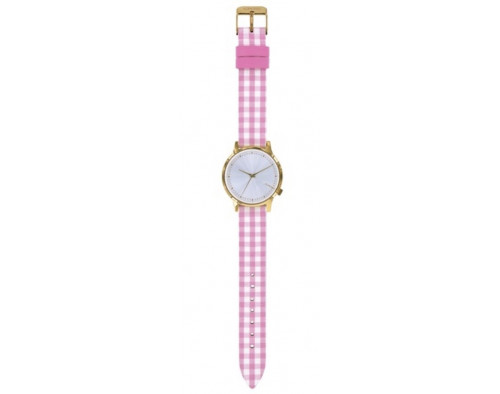 Komono Estelle Vichy Pink Womens Quartz Watch