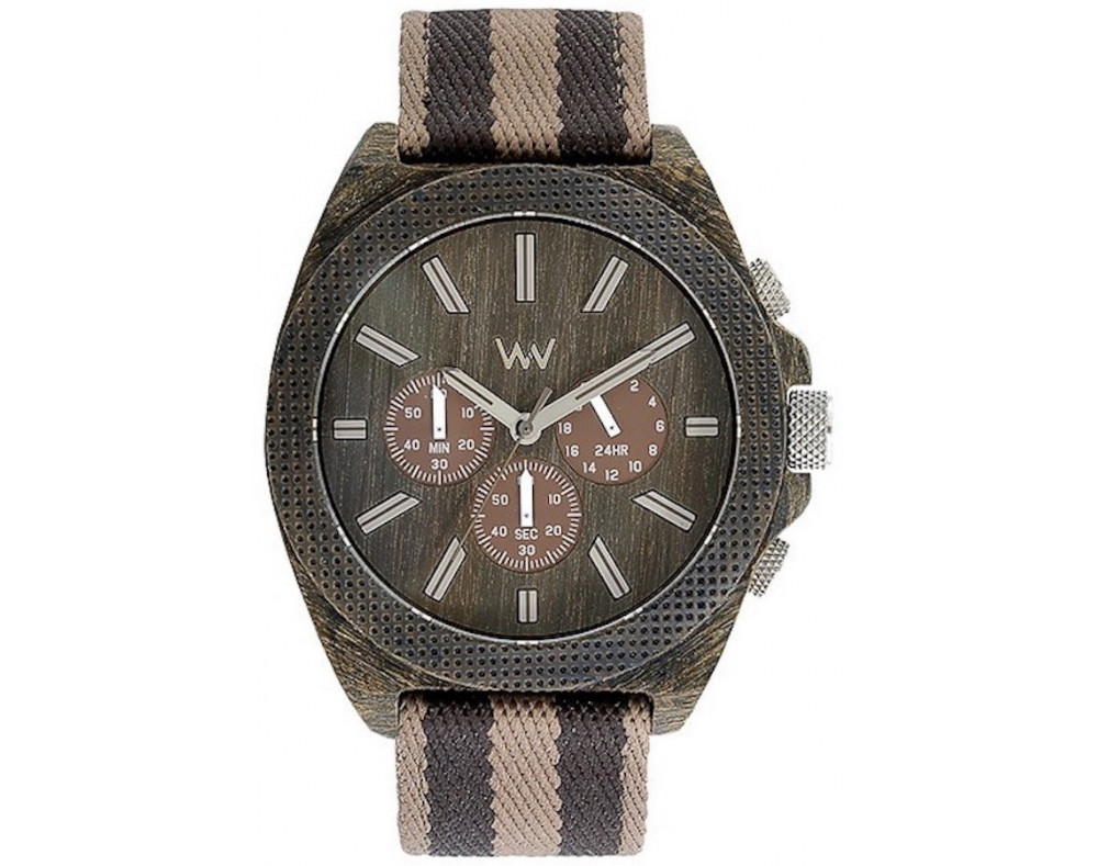 WeWOOD Phoenix Chrono Wenge Earth Mens Quartz Watch WeWOOD Phoenix Chrono Wenge Earth Mens Quartz Watch
