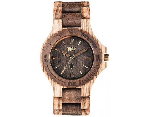 WeWOOD Date Zebrano Choco Mens Quartz Watch