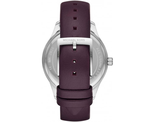 Womens Accessories Watches Michael Kors Michael Kors Leather Quartz Watch Mk2924 in Blue Purple - Save 68% 