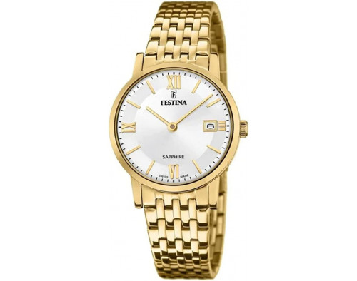 Festina Swiss Made F20021/1 Quarzwerk Damen-Armbanduhr