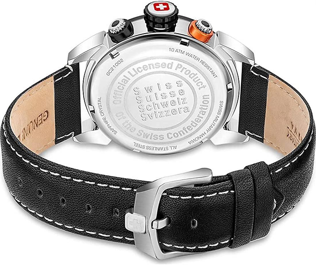 Quarzwerk Night Herren Platoon Hanowa Vision Swiss -Armbanduhr SMH-SMWGC2100270 Military