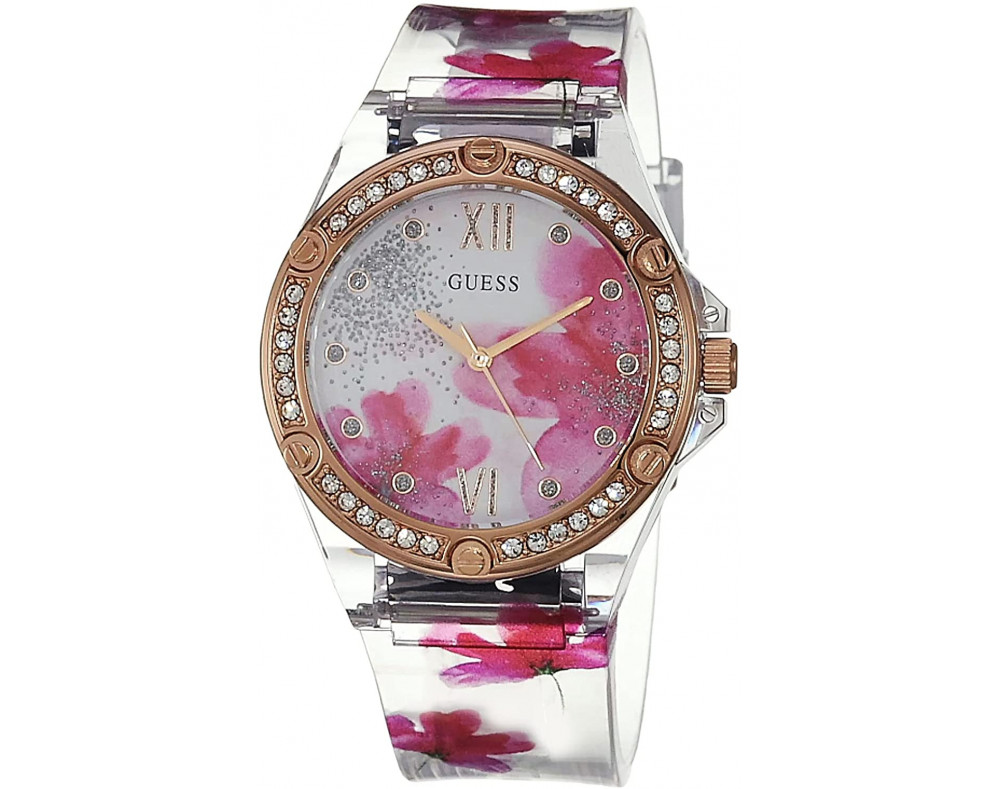 Guess Clear Bloom GW0239L1 Quarzwerk Damen-Armbanduhr