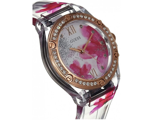 Guess Clear Bloom GW0239L1 Quarzwerk Damen-Armbanduhr