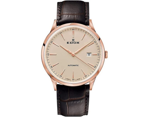 EDOX Les Vauberts 80106-37RC-BEIR Montre Mécanique Homme