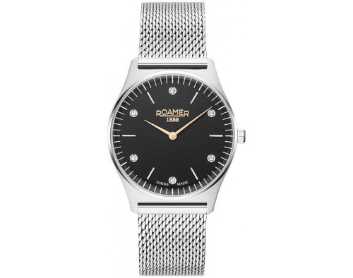 Roamer Crystal 650815-41-60-90 Quarzwerk Damen-Armbanduhr