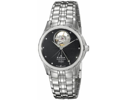 EDOX Grand Ocean Open Heart 85013-3-NIN Womens Mechanical Watch