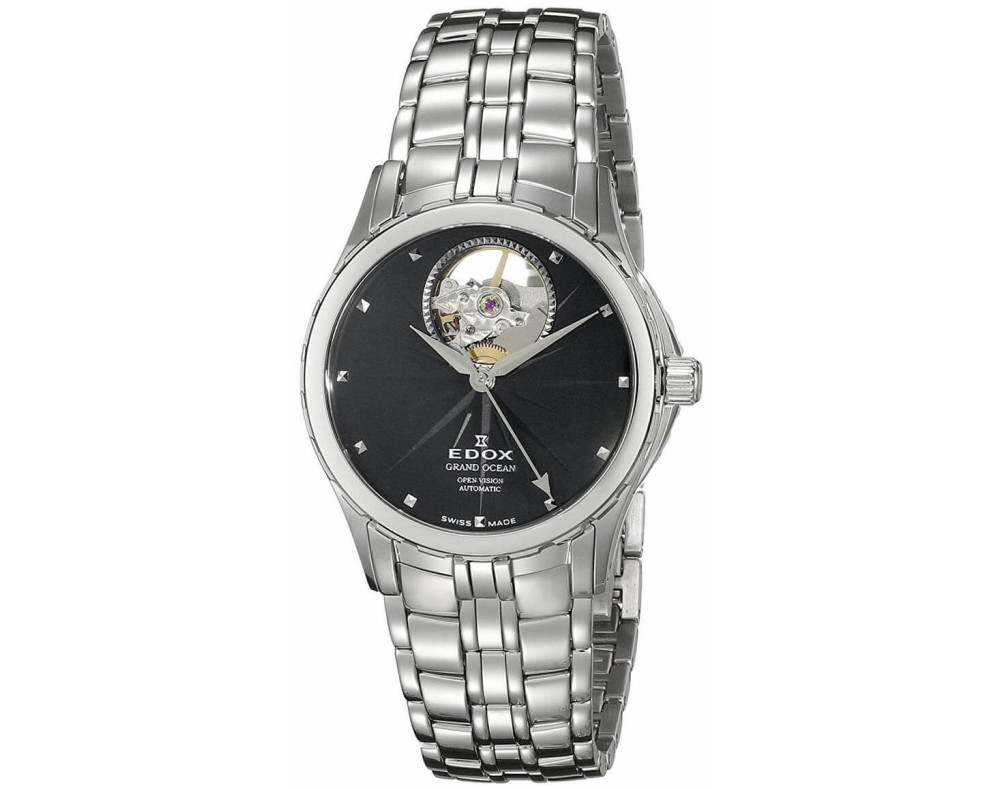 EDOX Grand Ocean Open Heart 85013-3-NIN Reloj Mecánico para Mujer