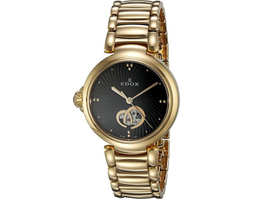 EDOX LaPassion Open Heart 85025-37RM-NIR Womens Mechanical Watch