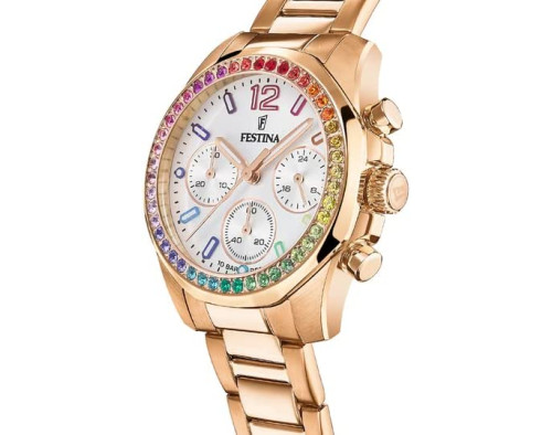 Festina Boyfriend Rainbow F20639/2 Quarzwerk Damen-Armbanduhr