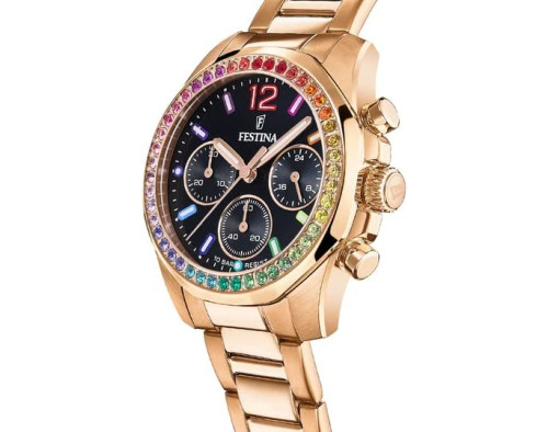 Festina Boyfriend Rainbow F20639/3 Quarzwerk Damen-Armbanduhr