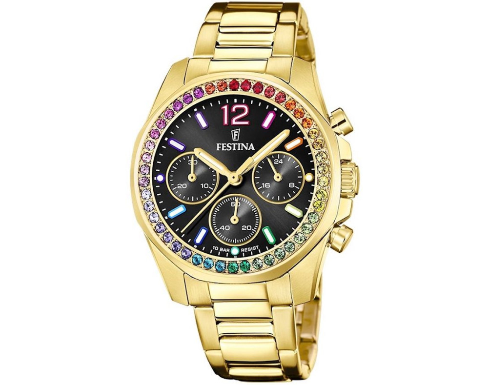 Festina Boyfriend Rainbow F20609/3 Montre Quartz Femme