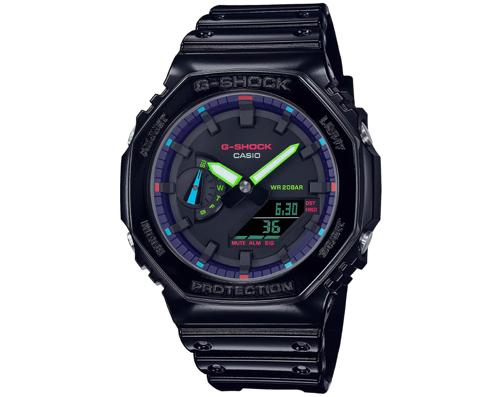 Casio G-Shock GA-2100RGB-1AER Reloj Cuarzo para Hombre Casio G-Shock GA-2100RGB-1AER Reloj Cuarzo para Hombre