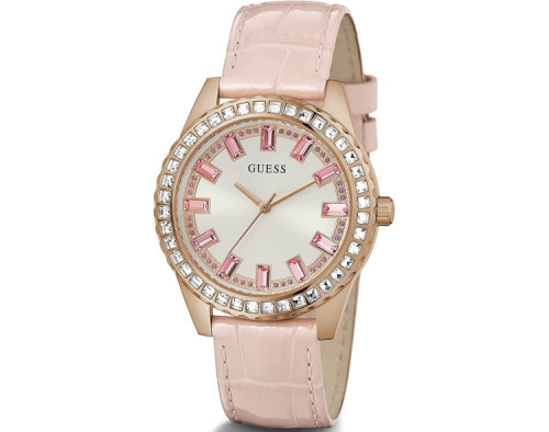 Guess Sparkling Pink GW0032L2 Quarzwerk Damen-Armbanduhr
