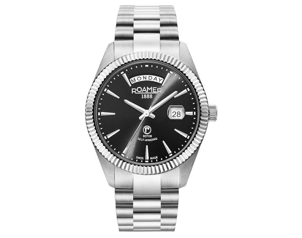 Roamer Primeline Daydate 981662-41-55-90 Man Mechanical Watch Roamer Primeline Daydate 981662-41-55-90 Man Mechanical Watch
