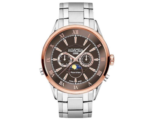 Roamer Superior Moonphase 508821-47-53-50 Reloj Cuarzo para Hombre