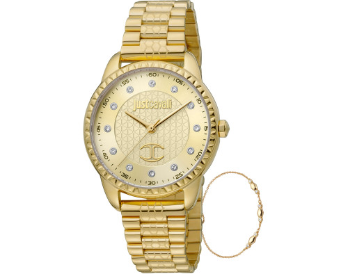 Just Cavalli Set JC1L176M0055 Quarzwerk Damen-Armbanduhr