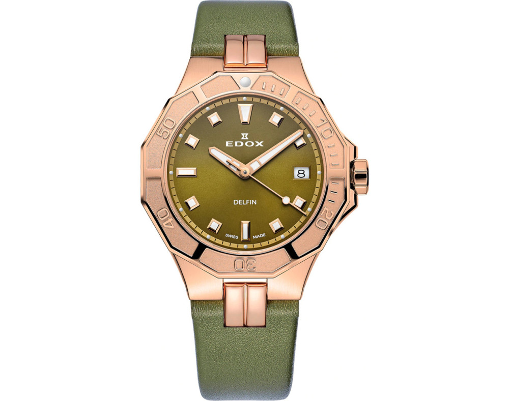 EDOX Delfin Diver 53020-37RC-VR Montre Quartz Femme EDOX Delfin Diver 53020-37RC-VR Montre Quartz Femme