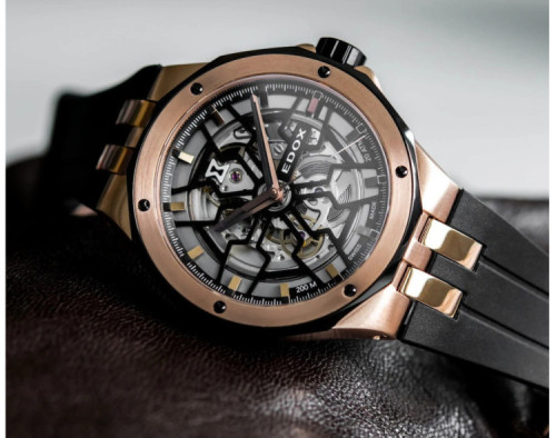 EDOX Delfin Mecano Skeleton 85303-357RN-NRN