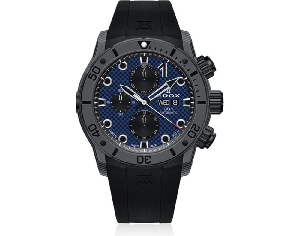 EDOX CO-1 Carbon Chrono Automatic 01125-CLNGN-BUNN