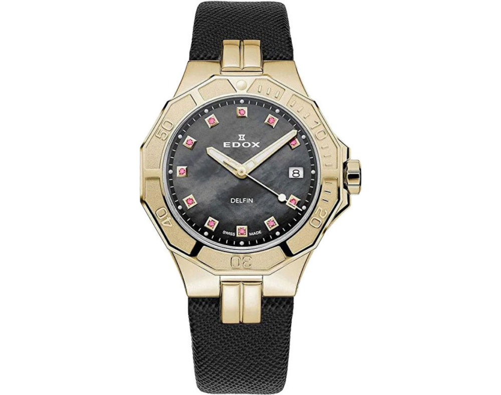 EDOX Delfin The Original 53020-37JC-NANRUD Quarzwerk Damen-Armbanduhr EDOX Delfin The Original 53020-37JC-NANRUD Quarzwerk Damen-Armbanduhr