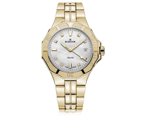 EDOX Delfin The Original Diver Lady Diamonds 53020-37JM-NADD