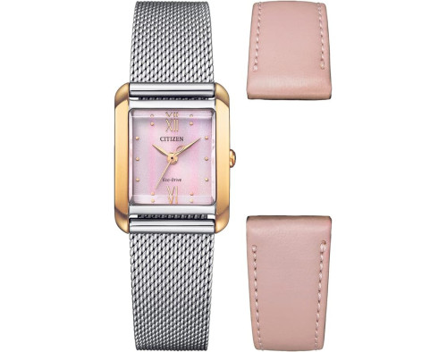 Citizen Eco-Drive Square EW5596-66X Quarzwerk Damen-Armbanduhr