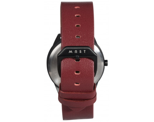 MAST Milano CEO Dark Black A24-BK405M.BK.16I Quarzwerk Herren-Armbanduhr Einzeigeruhr 24 Stunden