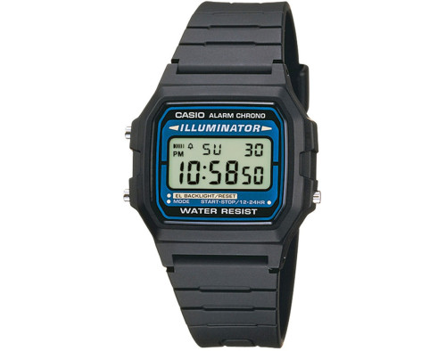 Casio Retro Vintage F-105W-1A Quarzwerk Unisex-Armbanduhr