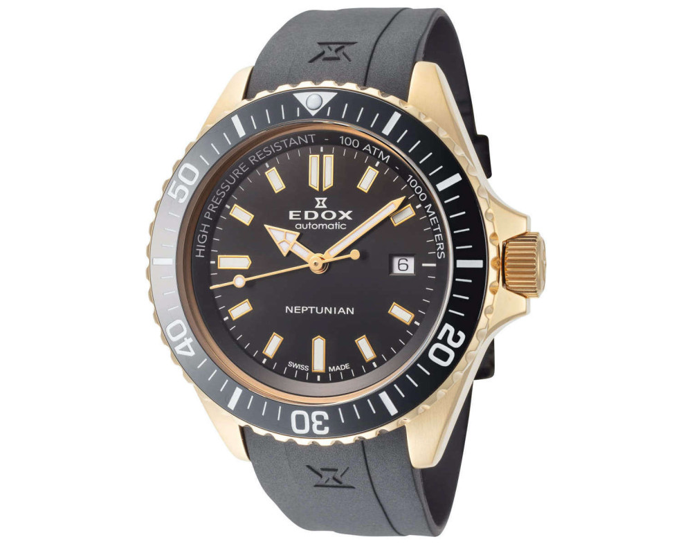 EDOX Neptunian 80120-37JCA-NID Montre Mécanique Homme