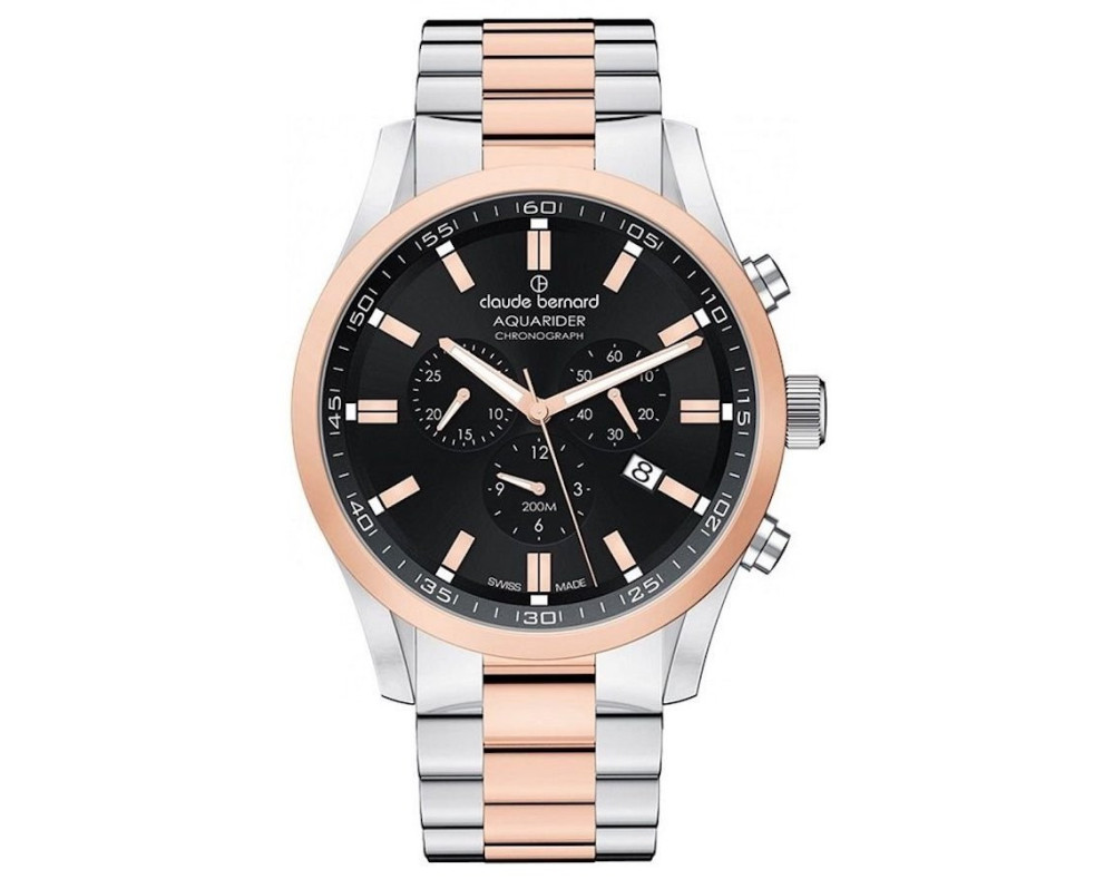 Claude Bernard Aquarider 10222-357RM-NIR Man Quartz Watch Claude Bernard Aquarider 10222-357RM-NIR Man Quartz Watch