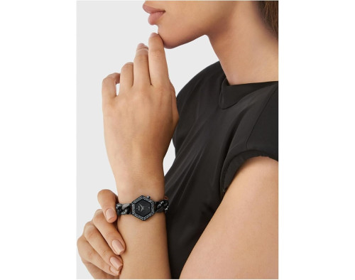 Philipp Plein The Hexagon Groumette PWWBA0423 Quarzwerk Damen-Armbanduhr