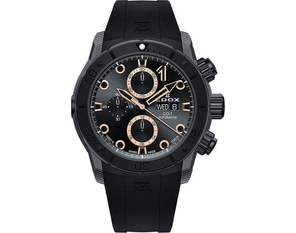 EDOX CO-1 Carbon Chrono Automatic 01125-CCN-NR