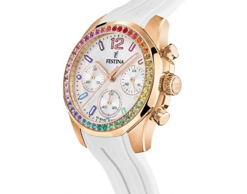 Festina Boyfriend Rainbow F20611/2 Quarzwerk Damen-Armbanduhr