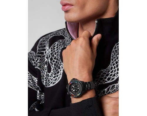 Philipp Plein The Skull Genderless PWNAA0522 Quarzwerk Herren-Armbanduhr