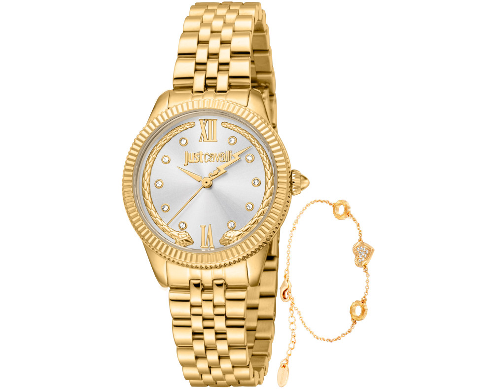 Just Cavalli Set JC1L315M0055 Quarzwerk Damen-Armbanduhr Just Cavalli Set JC1L315M0055 Quarzwerk Damen-Armbanduhr