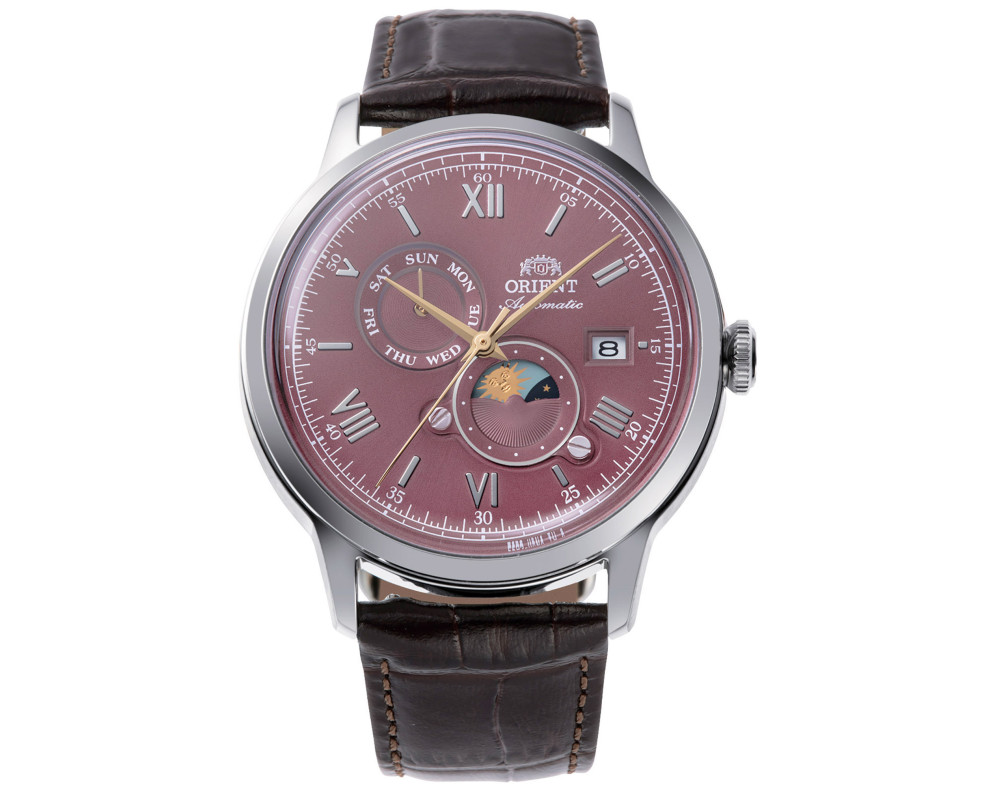 Orient Bambino Sun & Moon RA-AK0807R Mechanisch Herren-Armbanduhr
