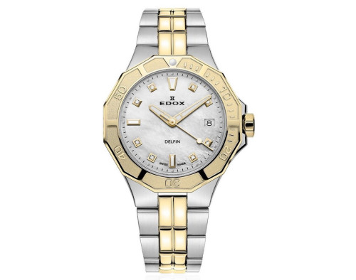 EDOX Delfin The Original Diver Lady Diamonds 53020-357JM-NADD