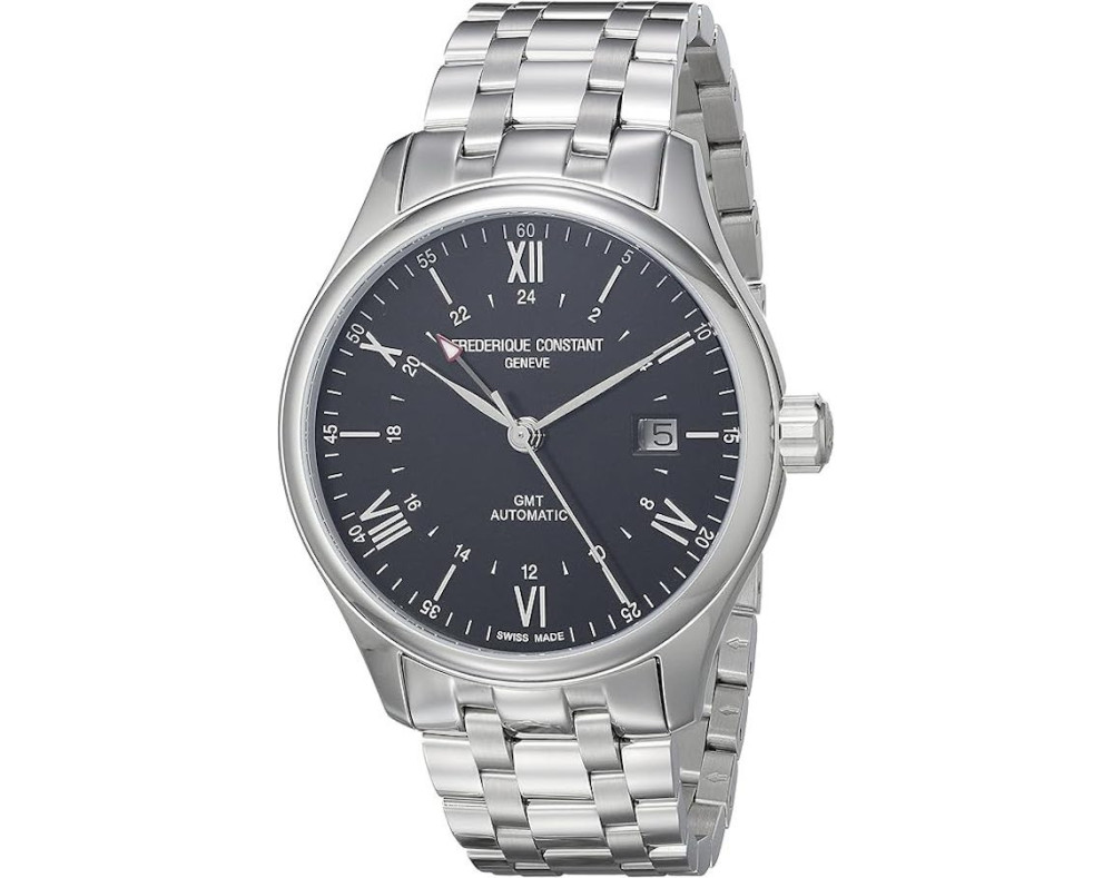 Frederique Constant Classic Index GMT FC-350B5B6B Montre Mécanique Homme Frederique Constant Classic Index GMT FC-350B5B6B Montre Mécanique Homme